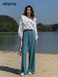 MISHOW Spring Summer 2023 New Women's Wide-leg Trousers Casual Pants High Waist Female Korean Streetwear Women Pants MXB14K0257