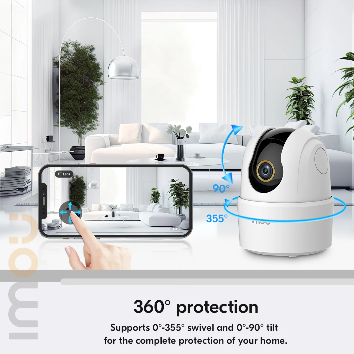 IMOU IP Camera Ranger 2C Smart Tracking Pan&Tilt Human Detection and Two-Way Talk Home Security Surveillance Indoor Wifi Camera