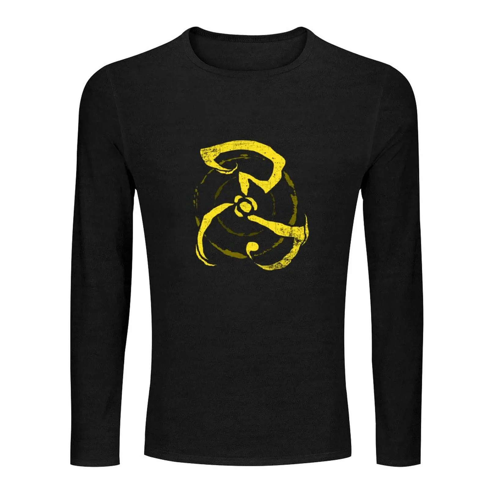 Yellow Sign - King in Yellow Long T-Shirt Aesthetic clothing black t shirt T-shirts for men cotton