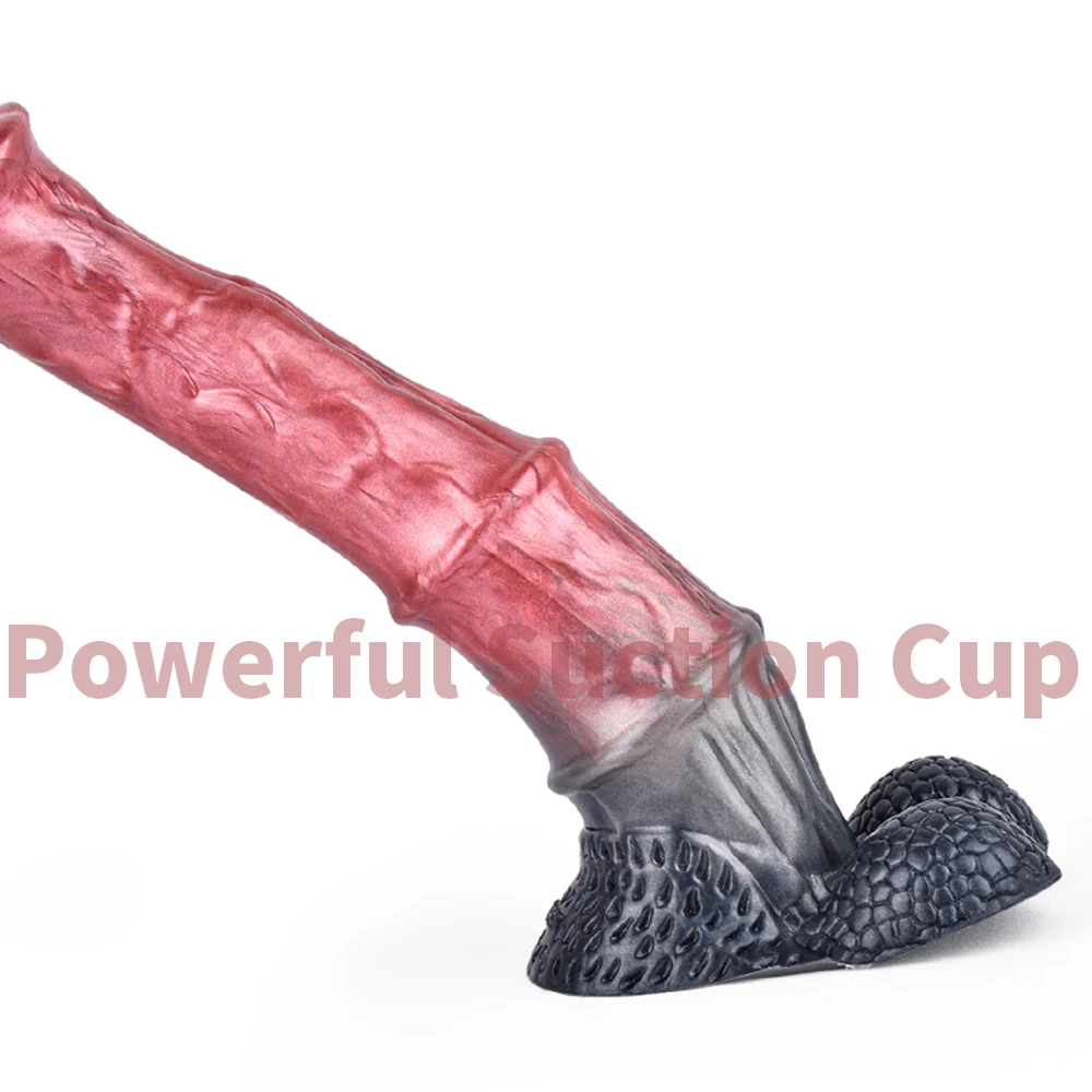 YOCY Horse Dildo Realistic Fantasy Monster Cock Silicone Fake Animal Penis Sex Toy Squirting For Women Ejaculating Toy For Adult