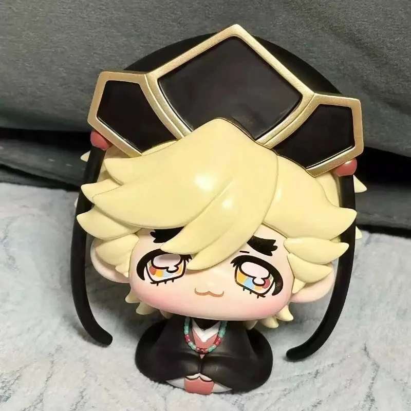 Demon Slayer Douma Q Version Figure Lotus Sitting Pose Anime Figurine Car Ornament PC Case Decor Noodle Press Model Toy Gift - view 6