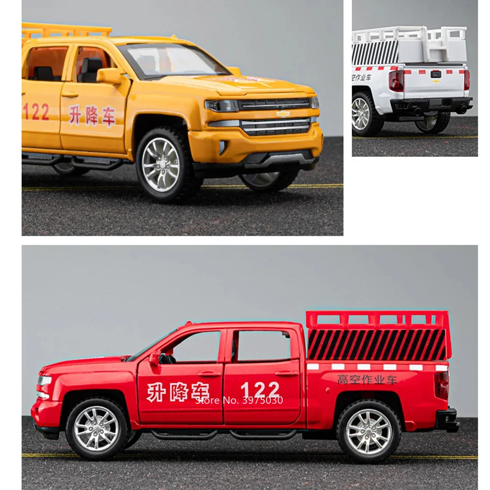 1/32 Höhen betrieb Heben Auto Auto Modell Legierung Druckguss mit Schall licht zurückziehen Funktion Spielzeug Fahrzeug sammeln Geschenke