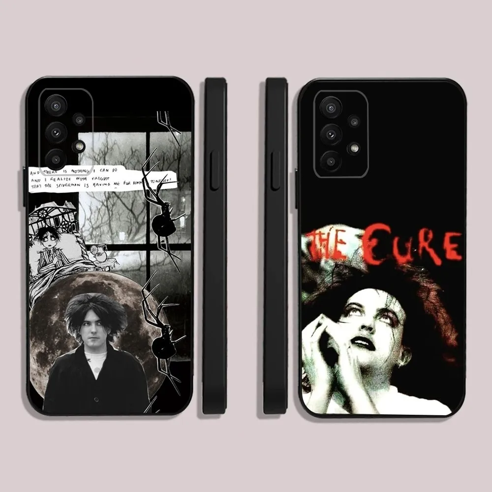 The C-CureS Robert Smith Phone Case For Samsung S24,23,22,30,21,10,9,Ultra,Plus,Lite,FE,5G Black Soft Case