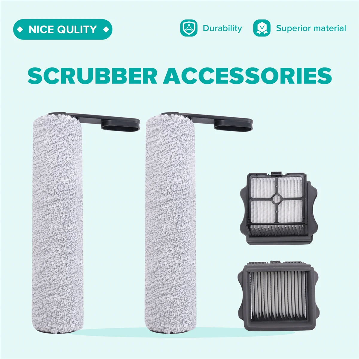 Tineco Floor One S5 무선 습식 및 건식 진공 청소기용 M17K 롤러 브러시 및 진공 청소기 필터