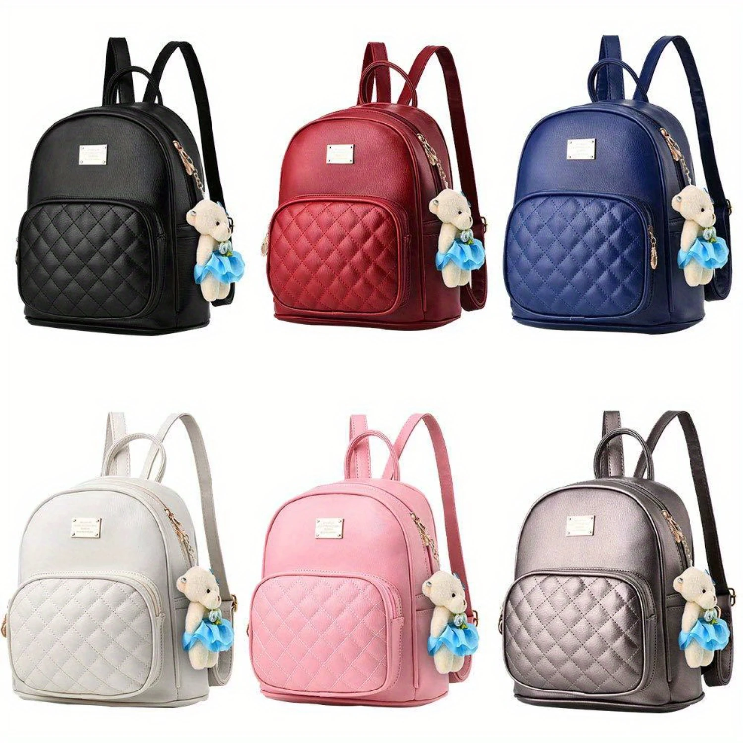 Leather Backpack Purse Satchel School Bags for Women - BAG WIZARD Casual Travel Daypacks