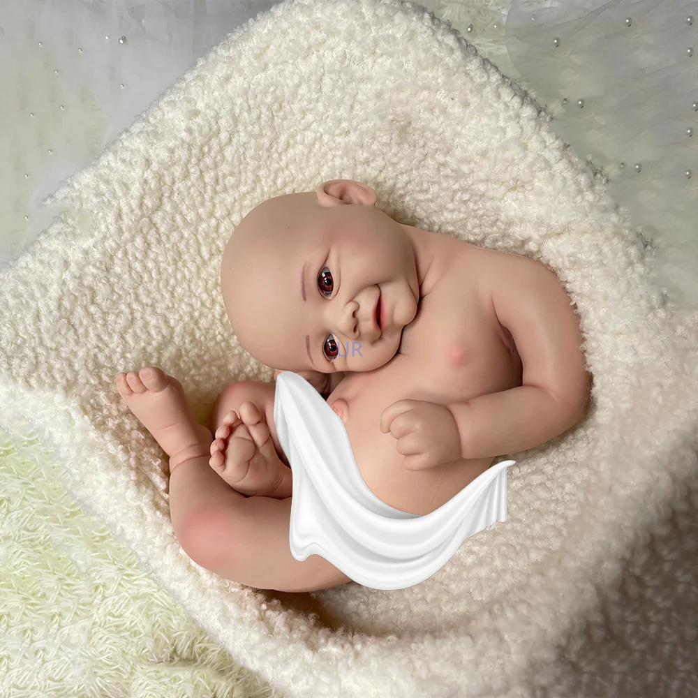 43cm Bonito Pliable Silicone Reborn Baby Doll Super Soft High-simulação Real Baby Girl Para Crianças Presentes de Natal Collectibles