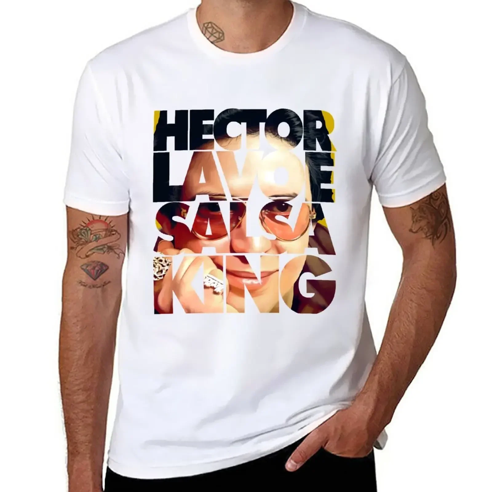 New Hector Lavoe the Sala King T-Shirt T-shirt short blank t shirts mens white t shirts Summer fashion New Arrival Cotton Short