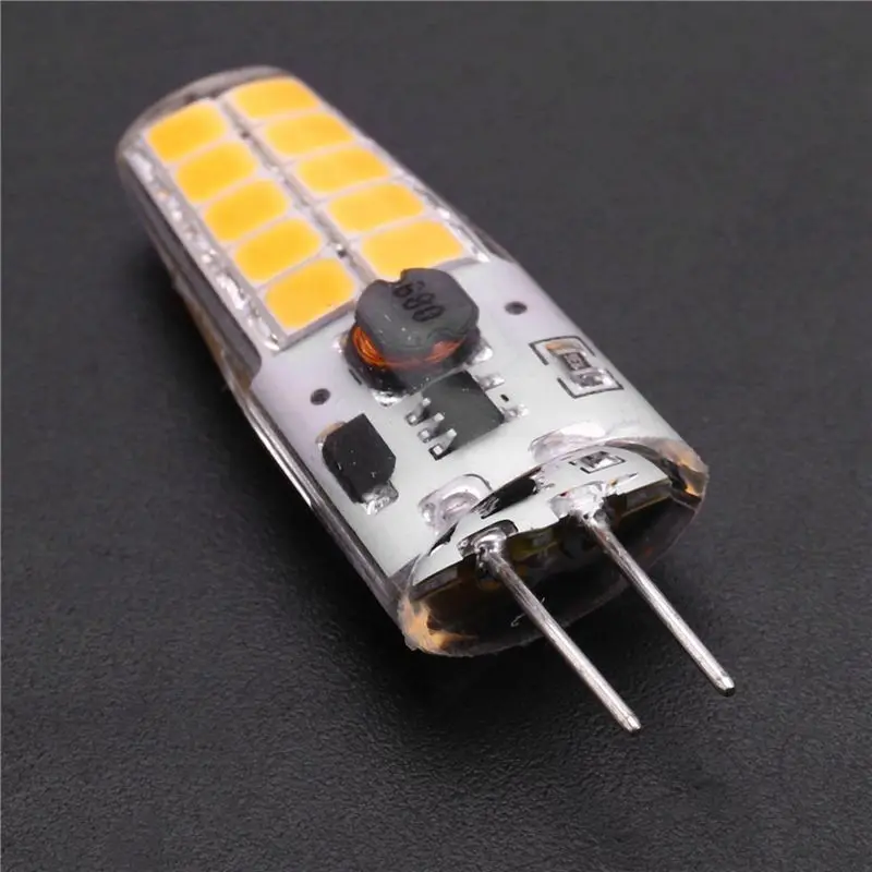 A96K-50PCS G4 LED Bulb AC/DC12V-24V 3W LED G4 Light 20LED 360 Angle Light 2835SMD Replace 30W Halogen Lamp,Warm White