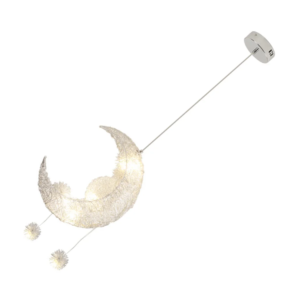 

Moon Shape Pendant Lamp LED Warm Light Bedroom Children Room Decorative Ceiling Light Modern Design Home Lighting