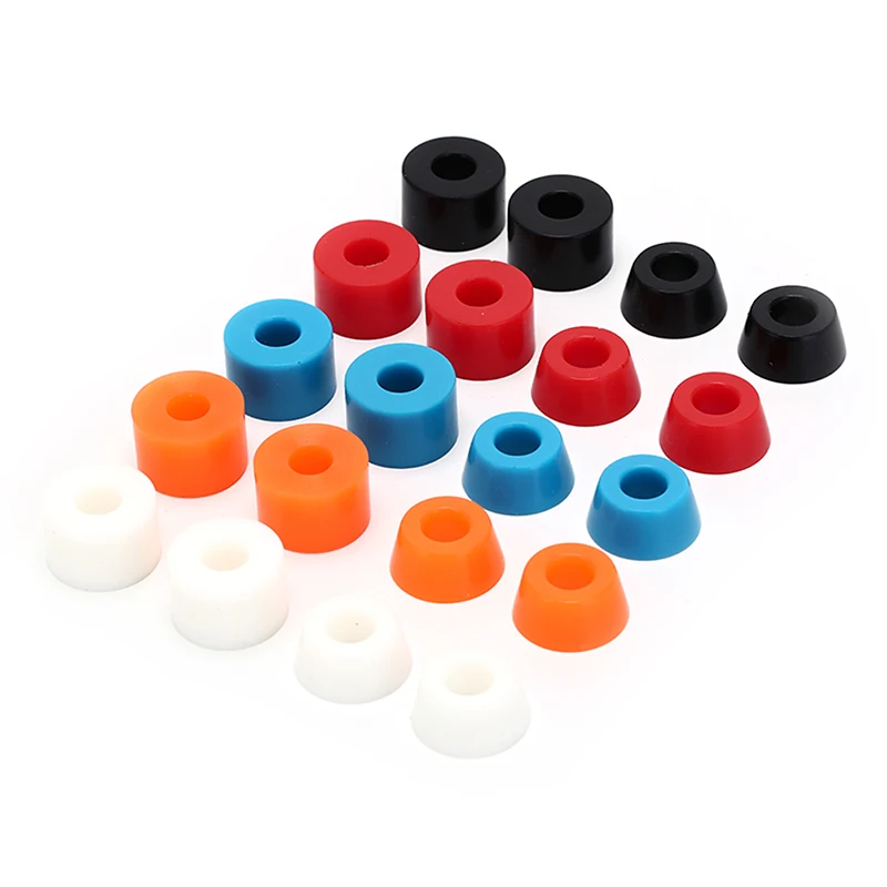 4pcs Skateboard PU Cushion Skateboard Shockproof Wheels Axle Bushings Scooter