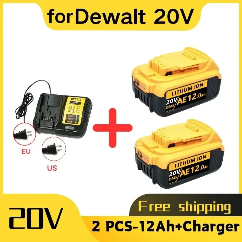 Original DCB200 20V 8000mAh Lithium  Replacement Battery For Dewalt 18V DCB184 DCB200 DCB182 DCB180 DCB181 DCB182 DCB201 DCB206