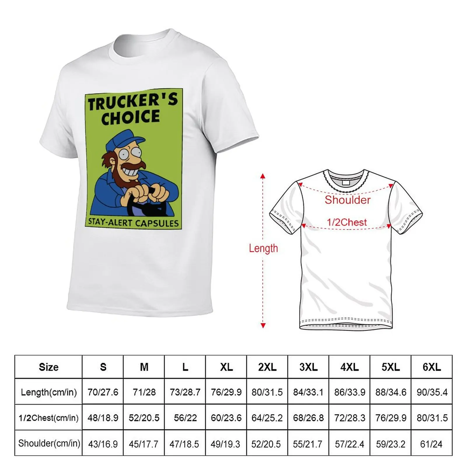 Trucker's Choice Stay-Alert Capsules T-Shirt Work Wear Short Sleeve T-Shirt