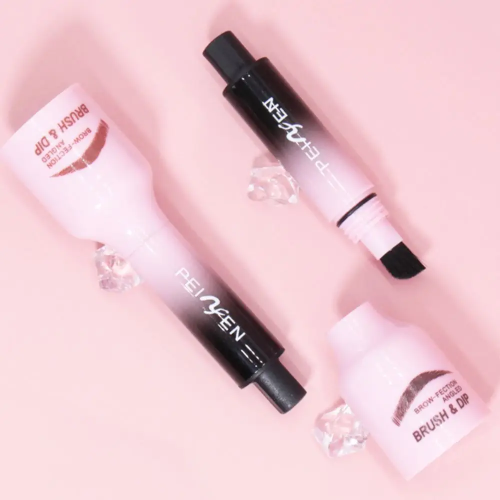 Waterproof Eyebrow Pencil Hair-Like Strokes Quick Drying Angled Eye Brow Brush Multifunctional Usage Angled Brush Eyebrow Tint