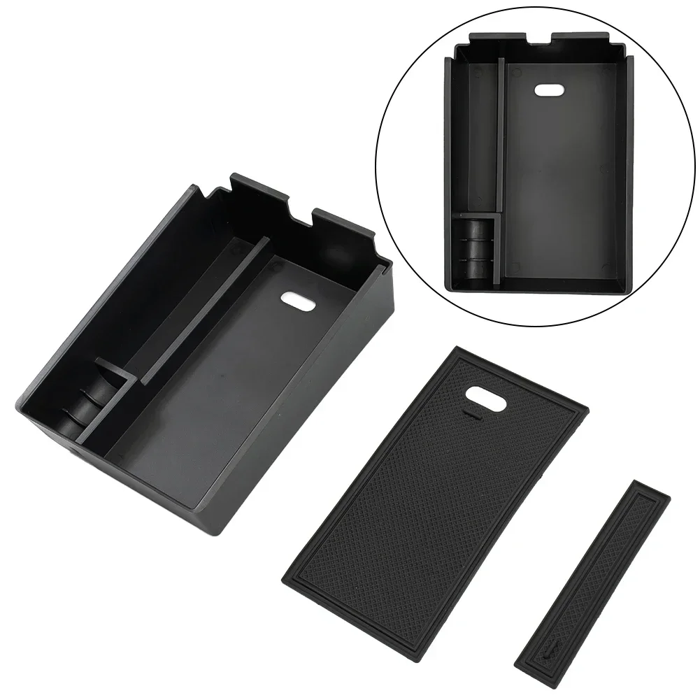 Practical Armrest Storage Box Organiser Waterproof Parts Replacement Accessories Black Centre Console Fittings