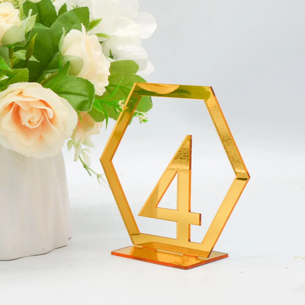 

10pcs Digital Table Number Signs Wedding Party Banquet Event Decorations Numbers 1-30 Table Card Holders