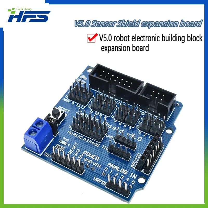 

V5.0 Sensor Shield expansion board for arduino electronic building blocks robot accessories Sensor Shield V5 expansion board