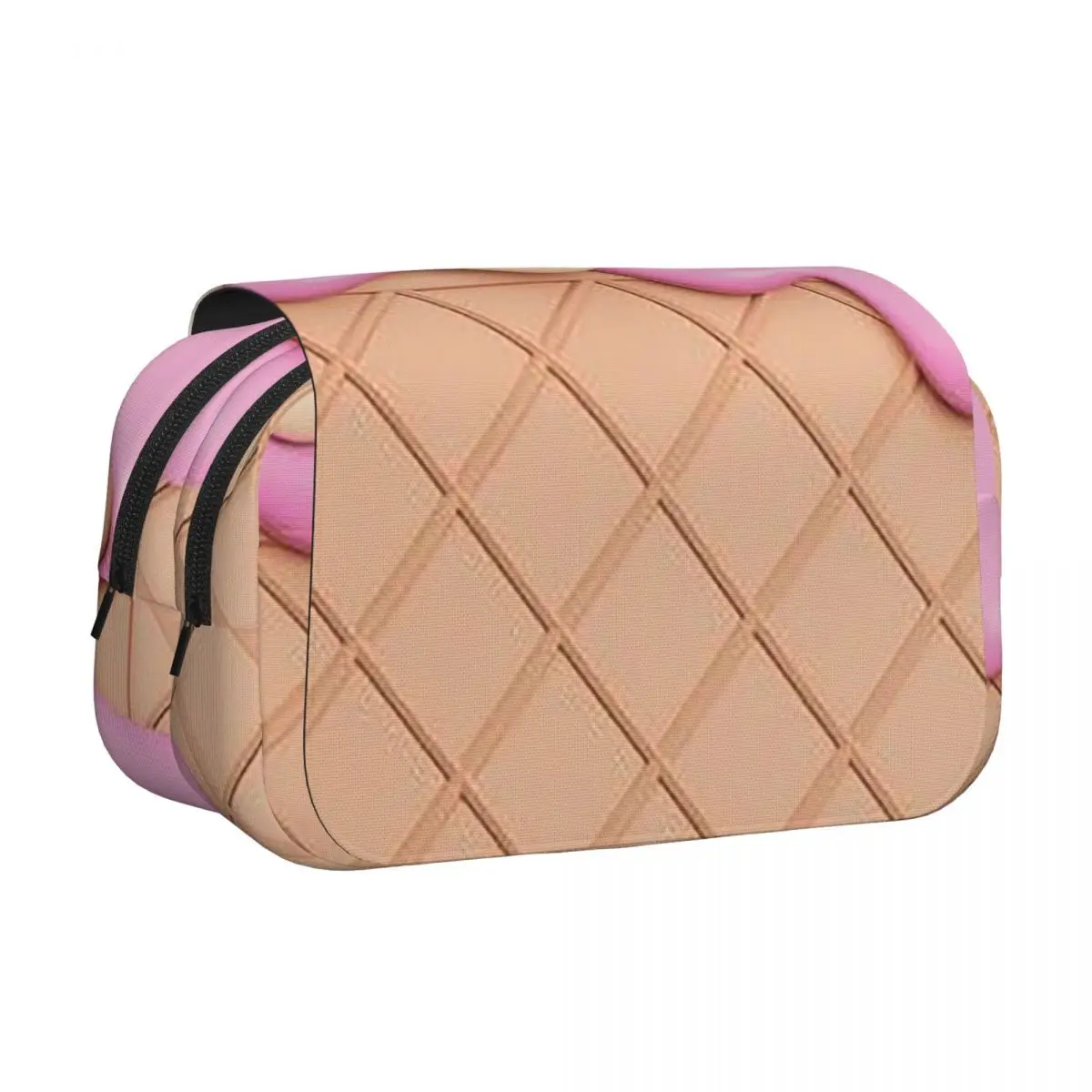 Strawberry Ice Cream Pencil Case Pencil Pouch Hard Shell Leather Large Capacity Pen Box Pencil Bag for Boys Girls Gifts