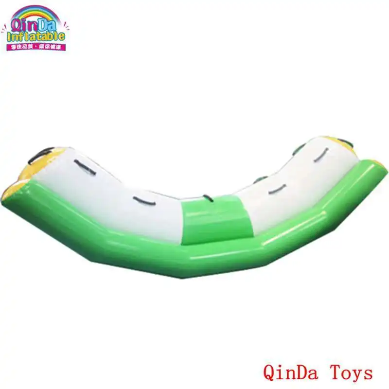 Inflatable 3*1.2 Aqua Seesaw Equipment ,Free Air Pump Inflatable Water Teeterboard For Kids And Adults