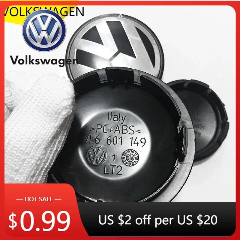 

For VOLKSWAGEN VW 2025 Hot 4Pcs 56/65/66mm Car Wheel Center Hub Caps Cover Replacement Accessories For Volkswagen VW R GTI Golf