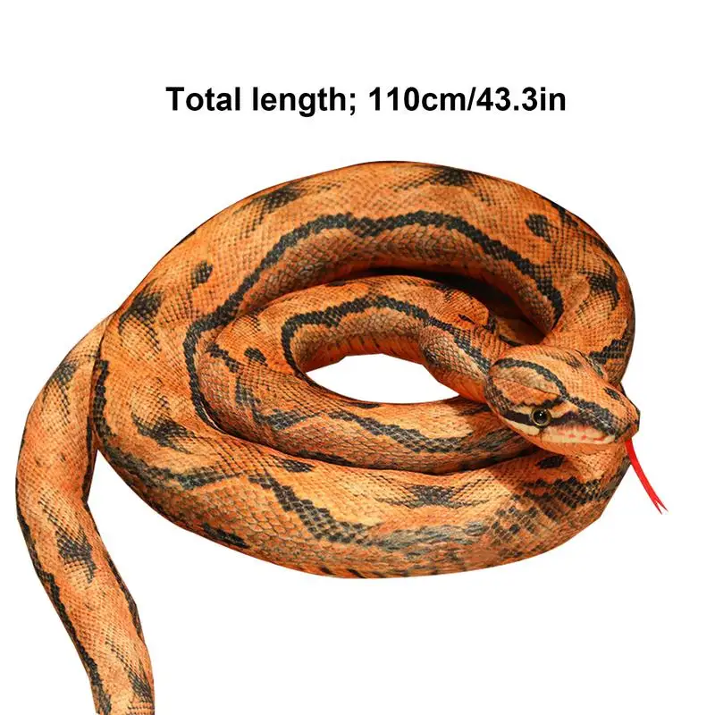 Snake Knuffel Dier Levendig Katoen Zacht Gevulde Slang Plushie Comfortabele Aantrekkelijke Feestartikelen Gag Speelgoed Multifunctioneel