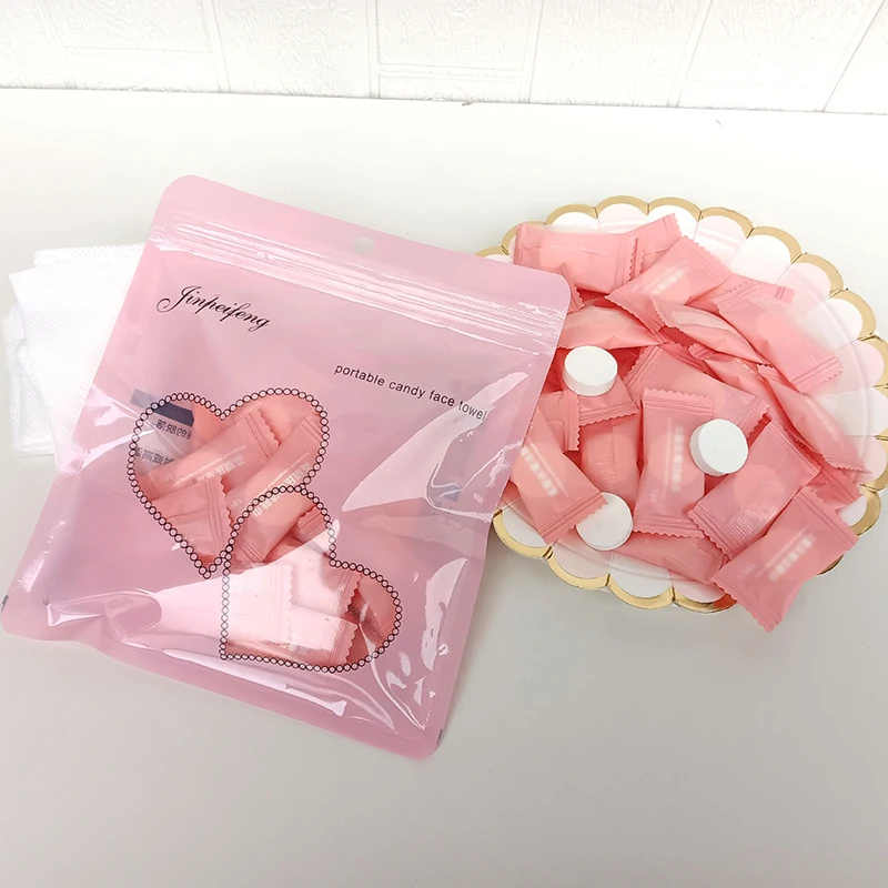 10/20pcs Portable Compressed Towel Disposable Face Cleaning Soft Compressed Hand Wipe Towel Non-Woven Makeup Wipes