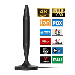VUELVE TV Antenna with Amplifier Smart Signal Strength Amplifier Long Range Antennas Digital High Definition Television Antenna
