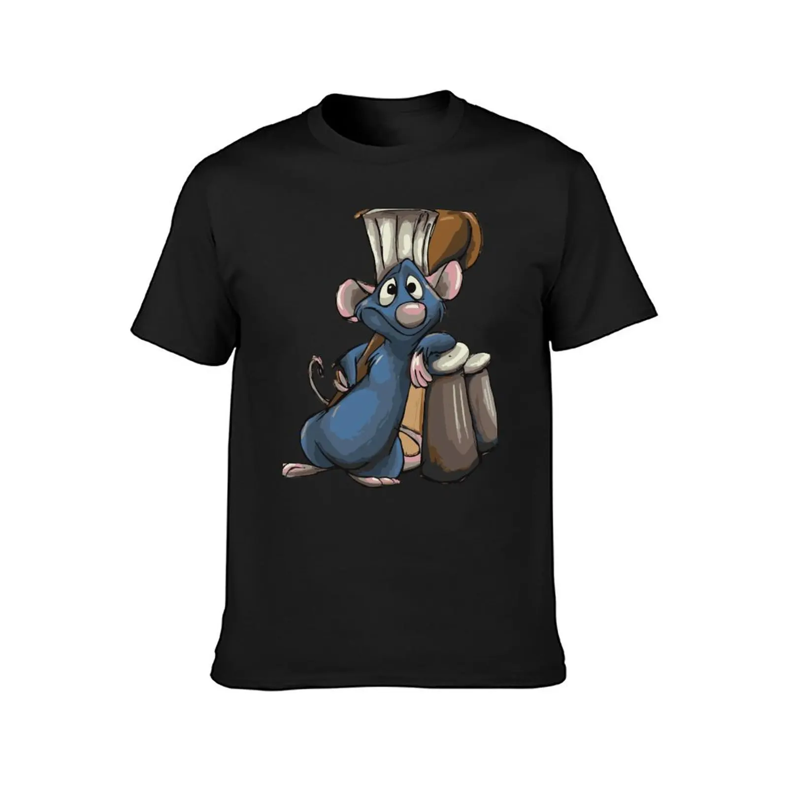 Remy- Ratatouille T-Shirt T-Shirt summer clothes Short sleeve tee customizeds mens t shirt