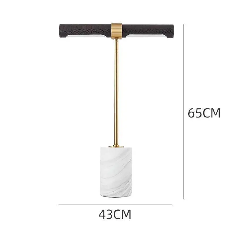 Decorative Table Lamp, Designer Light Luxury Leather Marble Desk Lamp Personalized Study Room Children's Bedroom Bedside Lamp view 5