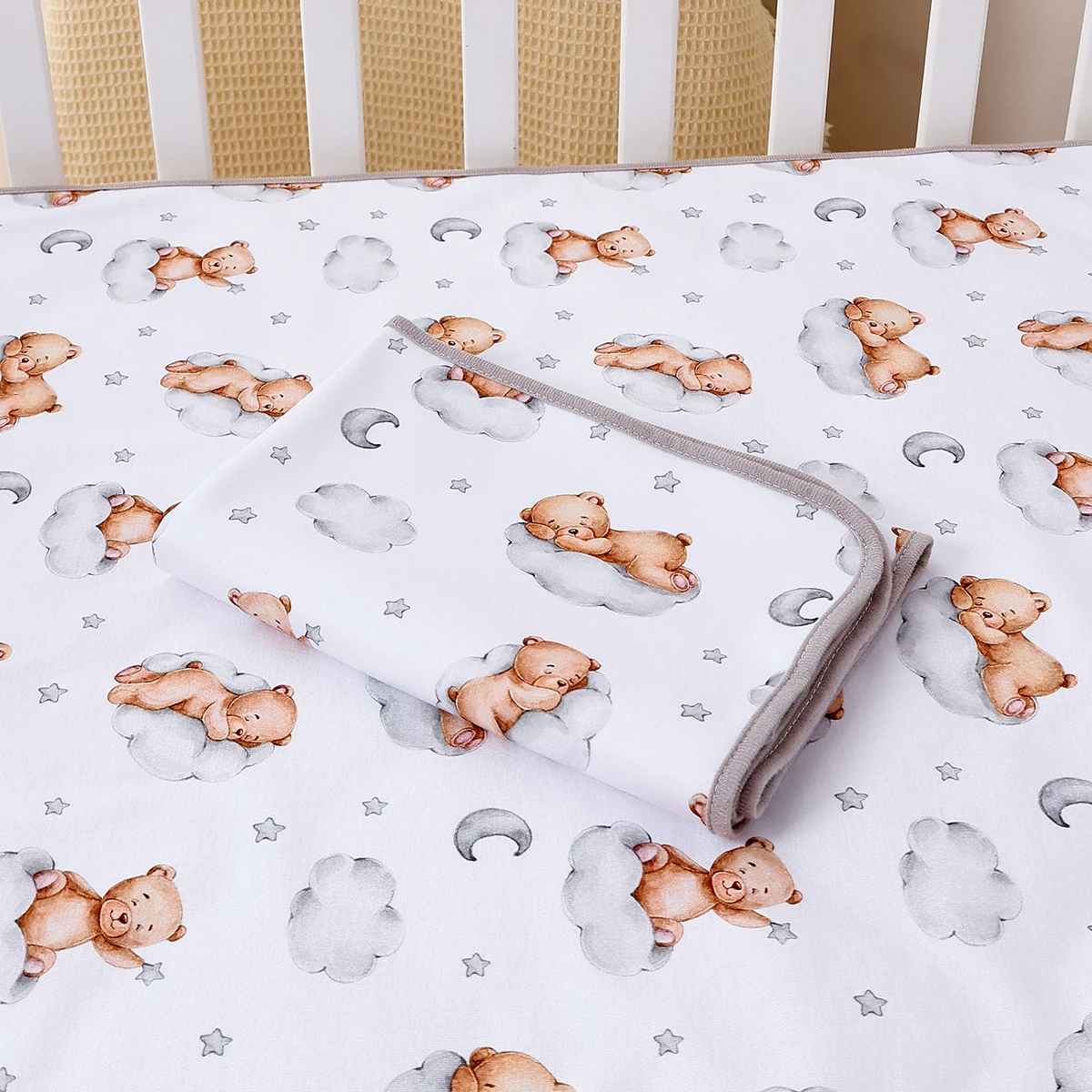 Elinfant 3 حجم لينة البوليستر سجادة لتغيير الحفاض المحمولة حفاضات وسادة تغيير الوسادة طوي الطفل تغيير الوسادة ، الفراش ، غطاء مرتبة