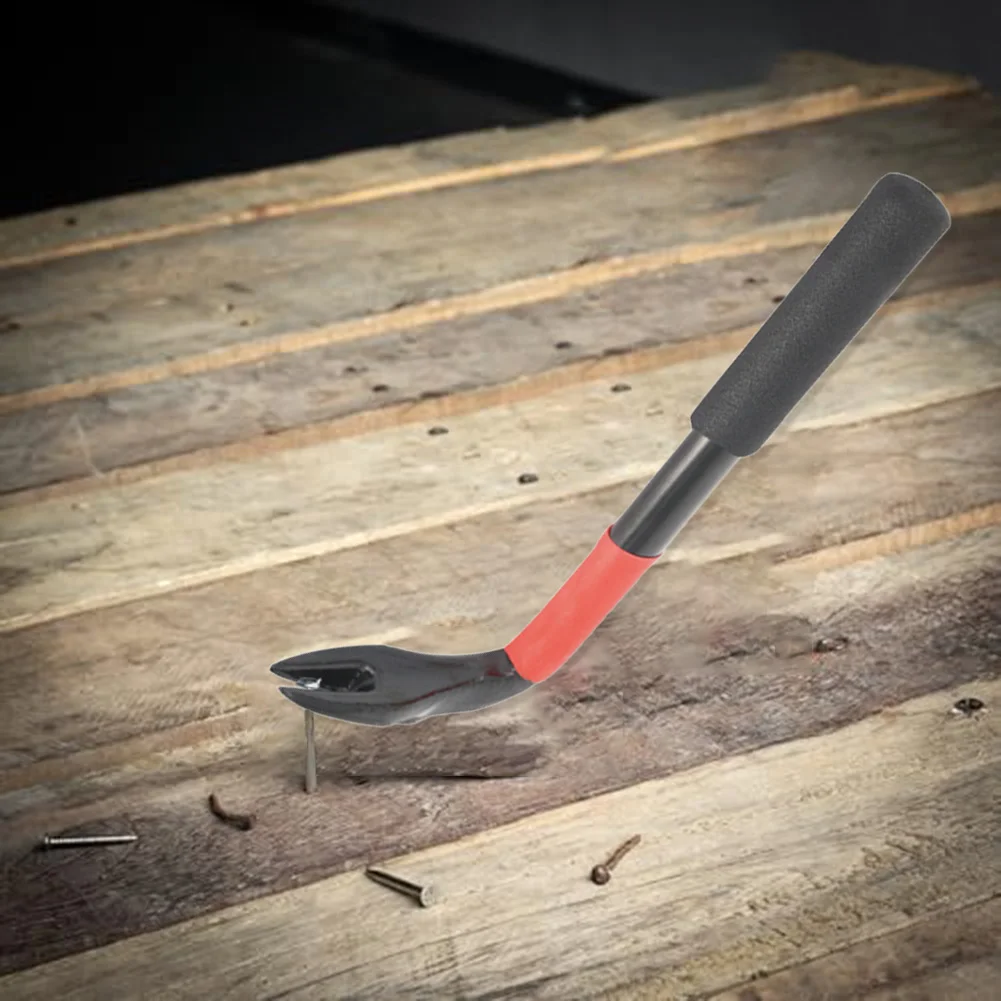 1 قطعة مزيل مجتذب الأظافر قضيب رفع الغراب بار ث/مضادة للانزلاق قبضة لإزالة التحديق الأظافر لإصلاح النجارة أداة اليد 228*80*25 مللي متر