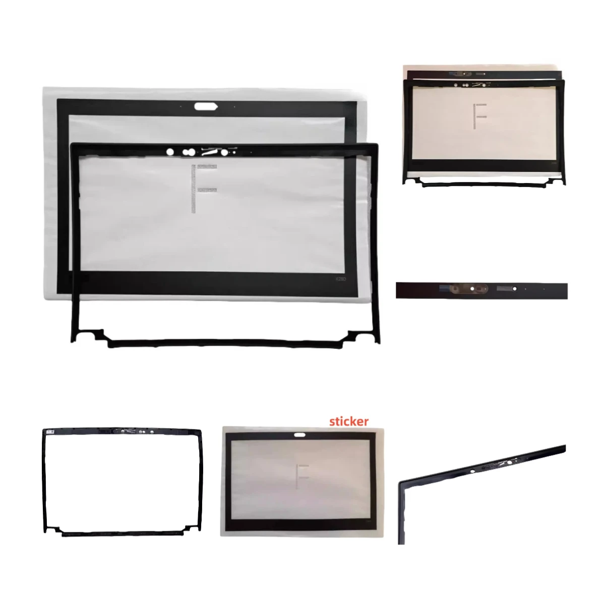 Moldura original para pantalla LCD, carcasa, cubierta para ThinkPad X280, portátil, buena moldura de tela y un adhesivo 01yn079 01yn0840 01yn08