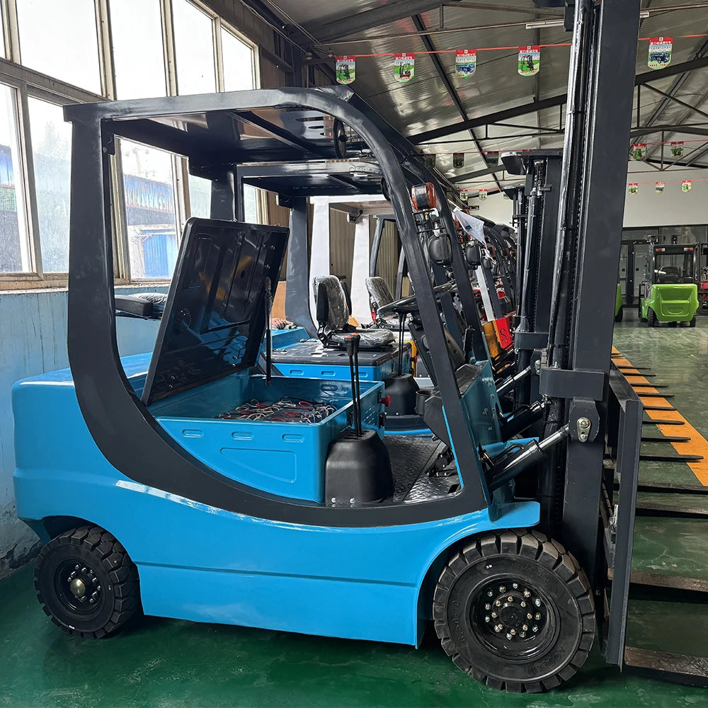 2 Ton 3 M Electric Forklift Truck with 60V Battery 4000W Motor Low Maintenance Cost and Attachment