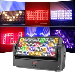 LED RGB 3in1 Fascio di luci stroboscopiche Controller DMX Testa mobile Super luminoso Dj Disco Lavaggio Bar Stroboscopico Effetti di illuminazione scenica