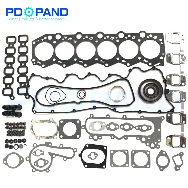 

1HD-FT 24V Fit Toyota Land Cruiser 80 Coaster 4.2TD Diesel Ful Engine Parts Overhaul Cylinder Head Gasket Seal kit 04111-17040