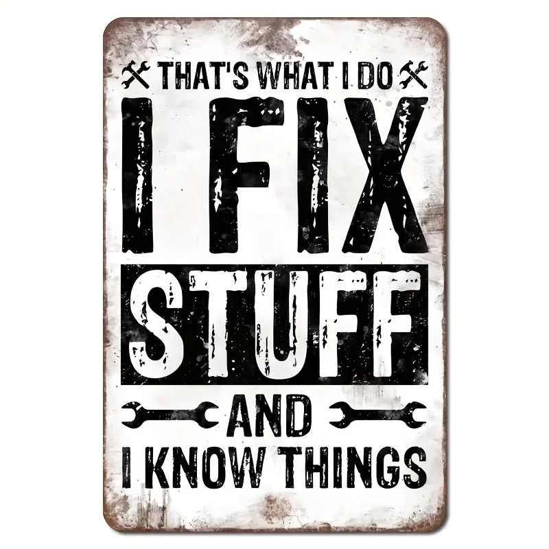 Vintage Iron Wall Sign 