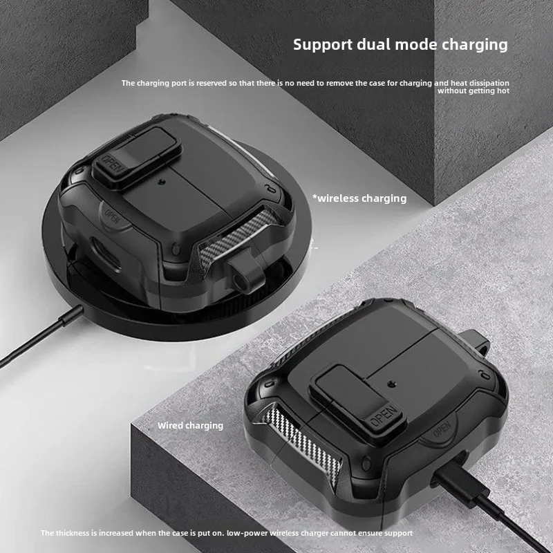 New For 2024 Buds3 Pro Case  Switch Earphone Multifunctional Protective Case With Bracket Case For Samsung Galaxy Buds3 Funda