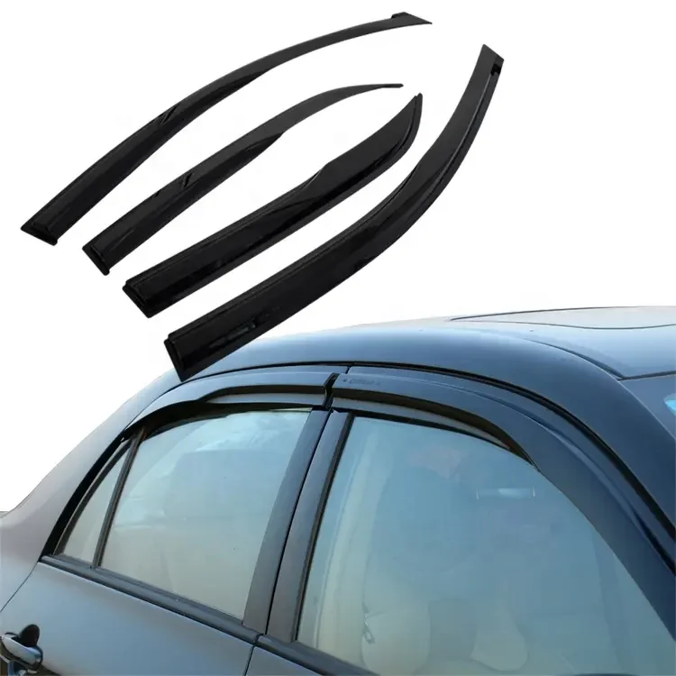 Bouclier de pluie de voiture en acrylique, Direct usine, visière de porte de ventilation, déflecteur de vent pour Toyota Corolla 2008