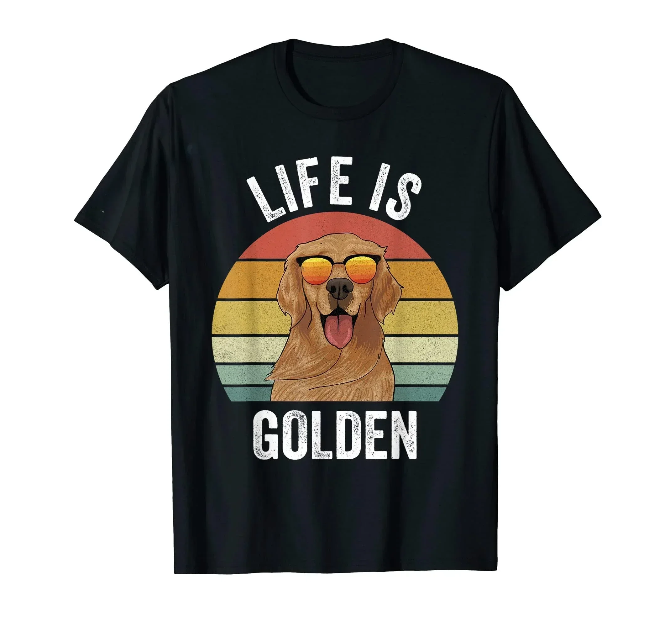 Don't Stop Retrieving Retro Golden Retriever Dog T-Shirt  Men Women Hip Hop T Shirts For Gift Size