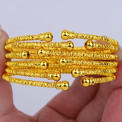 Goldlen Middle East 6 pieces/batch of iron alloy bracelets Dubai women's fashion jewelry Ethiopia bride wedding gift