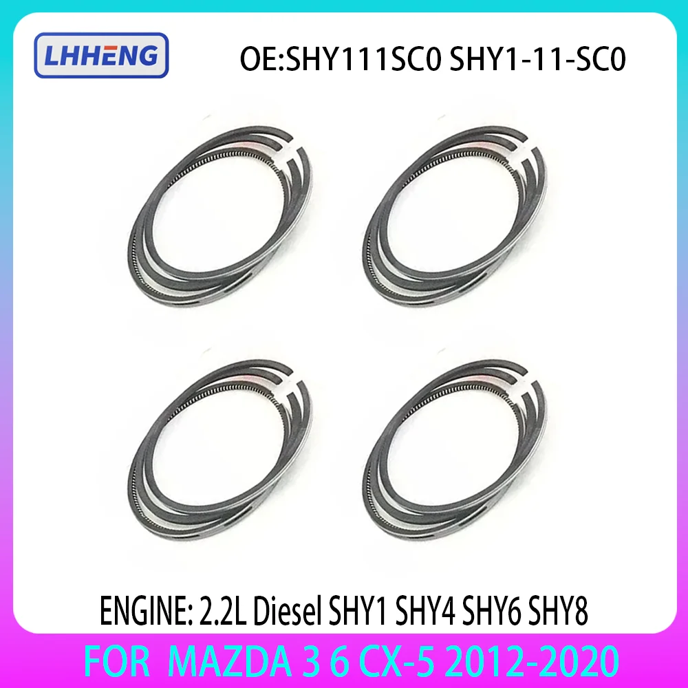 STD Engine Piston Rings Kit For 2.2 L Diesel Mazda 3 Mazda 6 Mazda CX-5 2012-2020 SHU1 SHY4 SHY6 SHY8 SHY1 SHY111SC0 SHY1-11-SC0