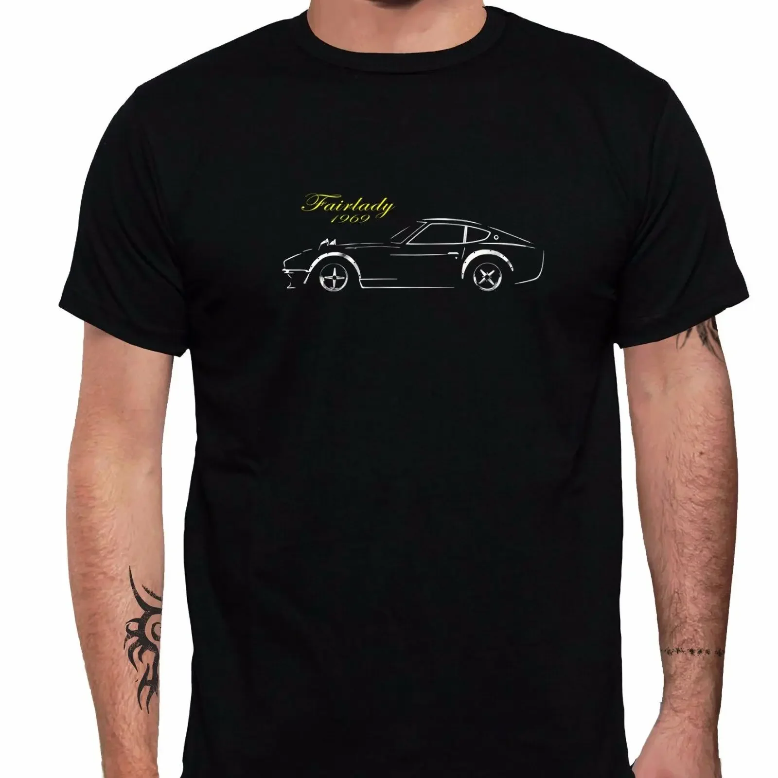 Classic Japanese Fairlady 240Z Sport Car Fans JDM T-Shirt 100% Cotton O-Neck Summer Short Sleeve Casual Mens T-shirt Size S-3XL