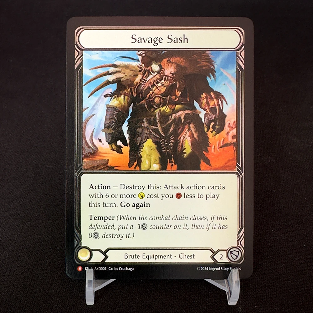 Cartes proxy sans feuille de chair et de sang, cartes de bricolage FAB TCG, cartes de Collection de jeu, ceinture sauvage, couronne de Dominon, échographie de la couronne