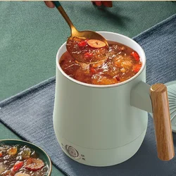 Mini cuiseur à riz électrique portable, bouilloire bouillante, pot de santé multifonctionnel, cuisson de voyage, bouillie de riz, tasse à soupe, 600ml