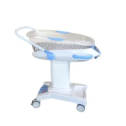 Mobile Baby Cot Moon Centre Baby Pushchair Transparent Liftable Hospital Maternity Pushchair with Weighing Function