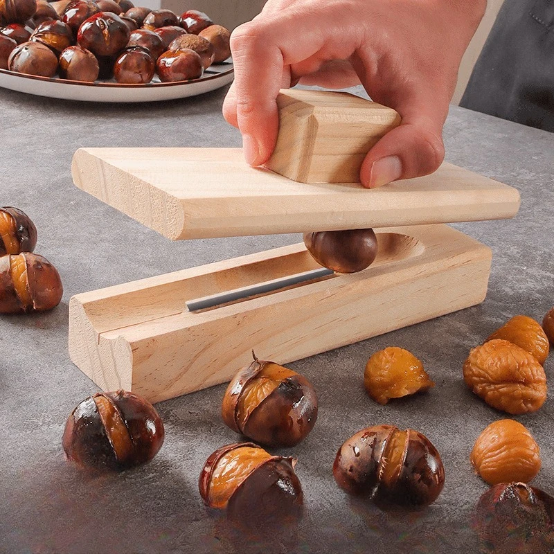 أداة تقشير الكستناء الاحترافية للاستخدام المنزلي، أداة إزالة مشبك الكستناء، أداة طبخ المطبخ