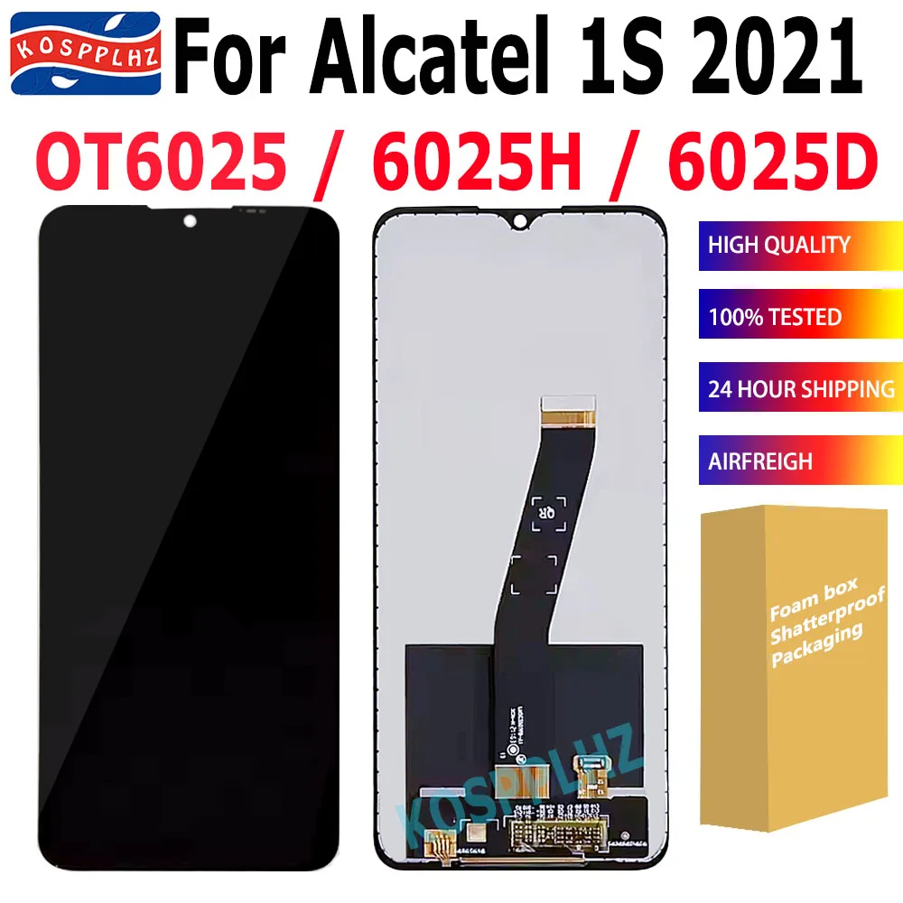 Pantalla táctil frontal sensible para Alcatel 1S 2021 pantalla LCD