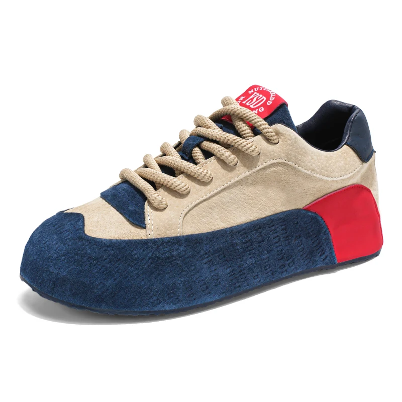 

Мужская повседневная спортивная обувь на толстой подошве, нескользящая удобная дышащая вулканизированная обувь, мужская обувь для ходьбы и бега