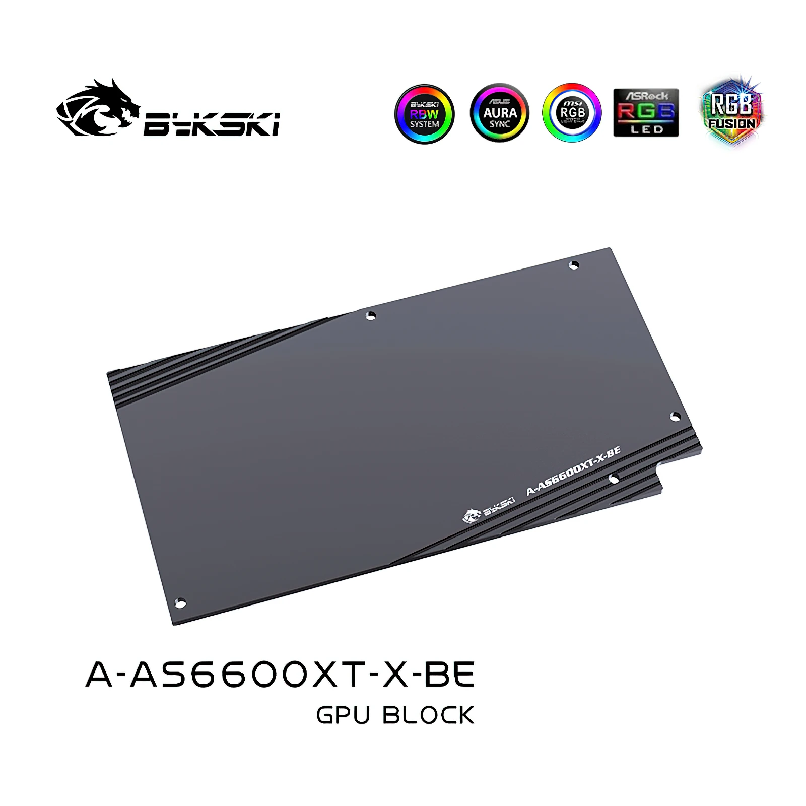 Bykski RGB Wasserkühlungs-GPU-Block für ASUS DUAL RX6600XT O8G A-AS6600XT-X