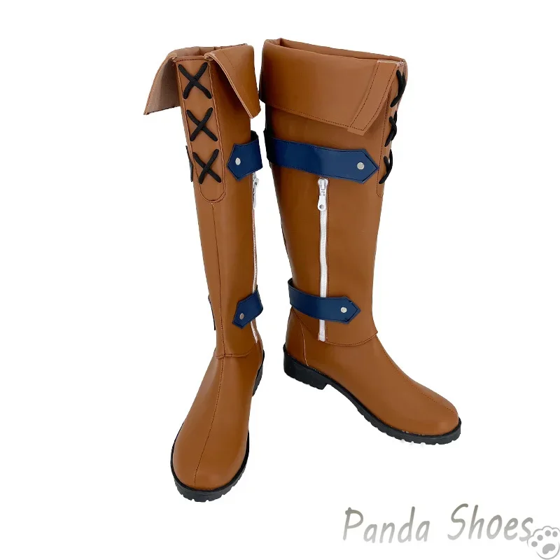 รองเท้าคอสเพลย์ ฟู่ฮวา จากเกมอนิเมะ Honkai Impact 3rd รองเท้าบูทยาวสำหรับคอสเพลย์ ฟู่ฮวา ใช้สำหรับงานคอนเวนชั่น ปาร์ตี้ฮาโลวีน