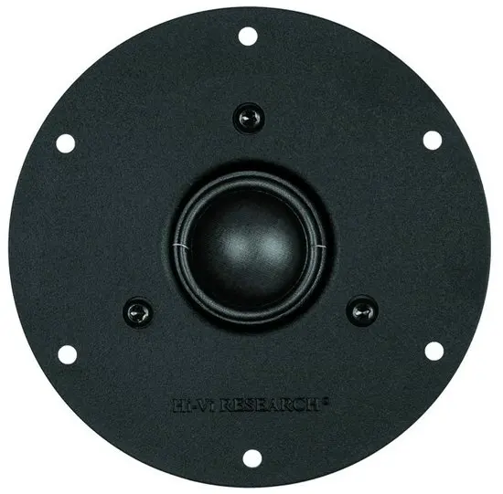 1 Pieces Original HiVi Q1R/Q2R  Black Fabric Dome Tweeter Speaker Driver Unit Magnetism Shielded 6ohm/15W RMS D116mm